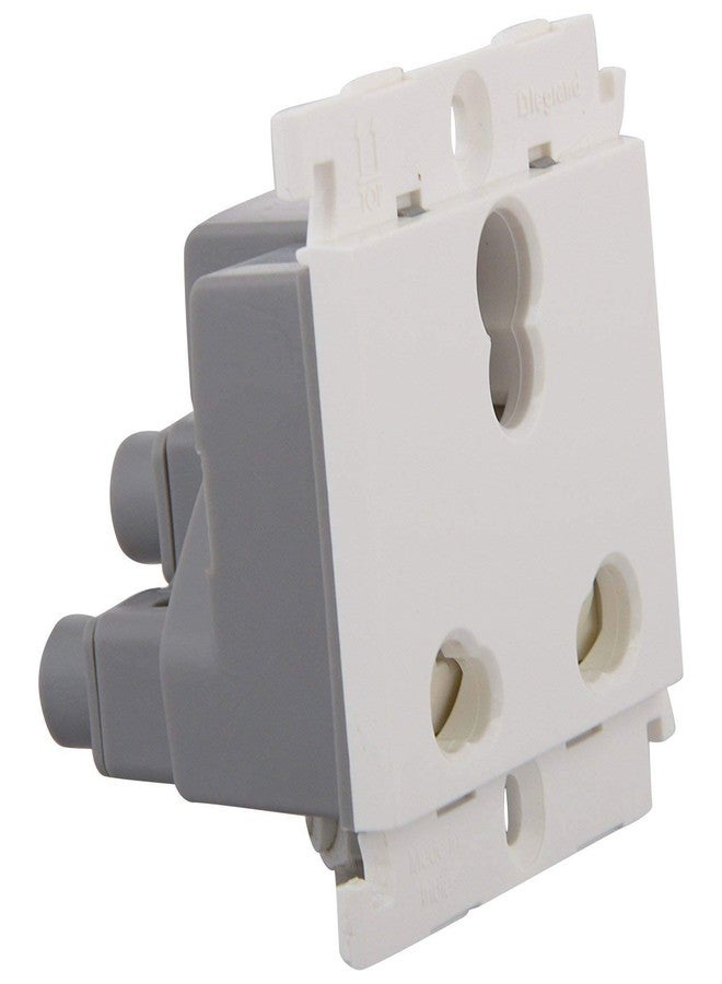 Legrand Mylinc Polycarbonate 16A 3 Pin Multi Socket 675555 (White) - Image 2